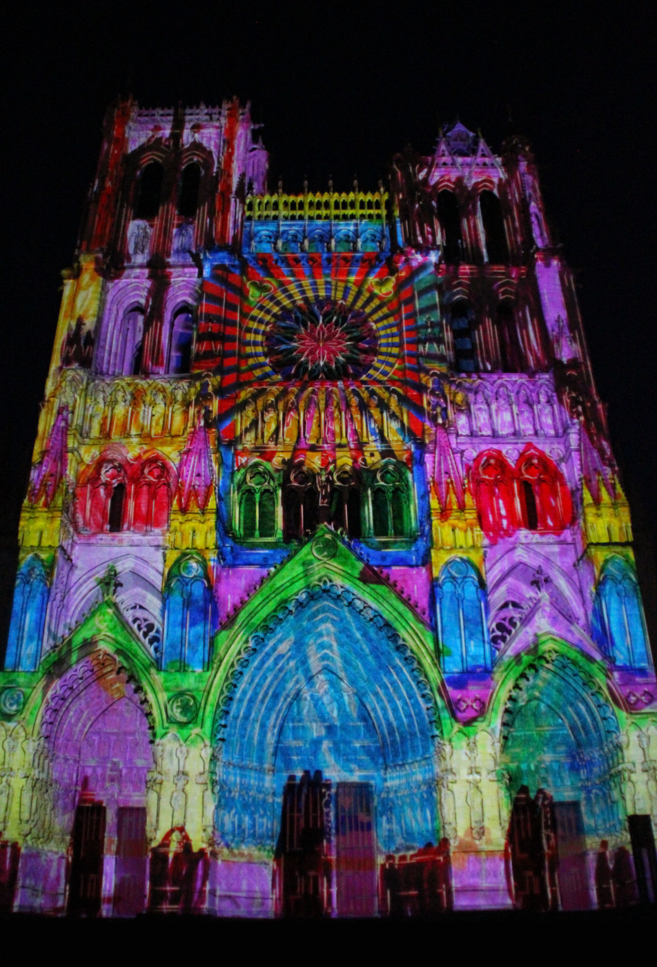 illuminations Cathédrale Amiens