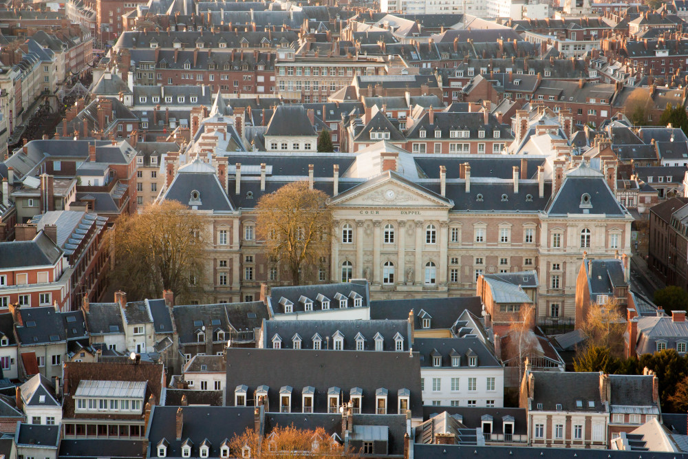 Vue sur les toits d'Amiens