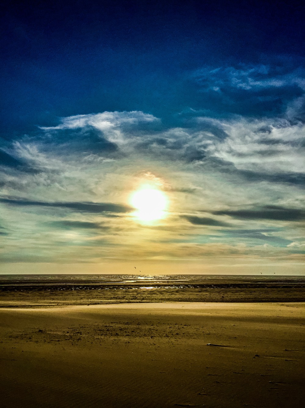 Soleil en baie de Somme