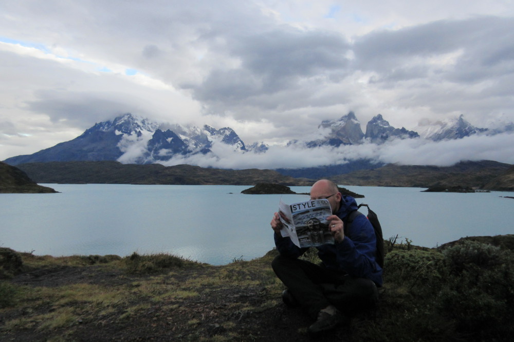 Lecture matinale en Patagonie